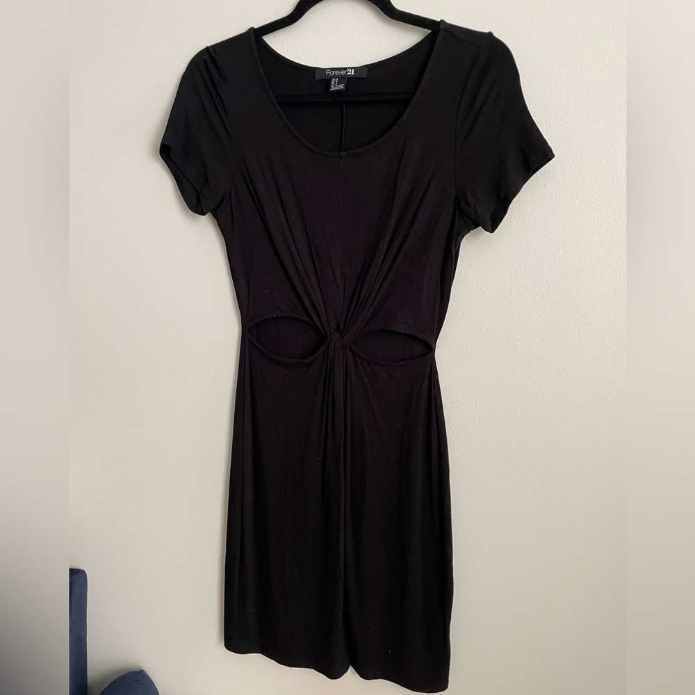 Forever21 Black Cut Out Above the Knee Dress